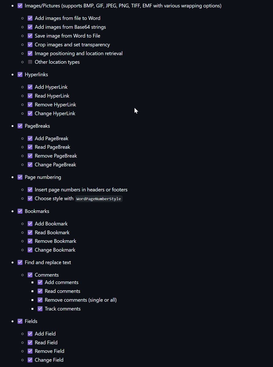 PrzemyslawKlys's tweet image. I&apos;ve released new version of #OfficeIMO 1.0.0. Closed all issues and feature requests, which was quite a huge lists. 

Build your #docx documents using #dotnet for free with MIT license🪧

github.com/EvotecIT/Offic…