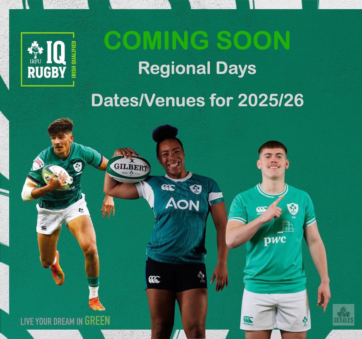 Watch this space! 👀
Our dates and venues coming soon! 

To make sure you get your invite, register your details at our website IQRugby.com
Already registered keep an eye out in your inbox 👍💪🏉☘️