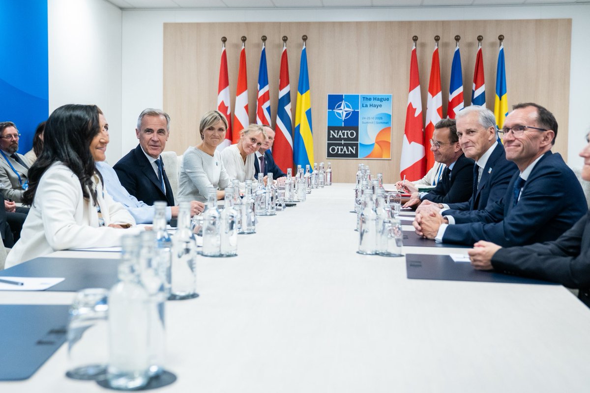 In the face of growing security challenges in the Arctic, partnership is our greatest strength.

At the NATO Summit, I joined the Prime Minister <a href="/MarkJCarney/">Mark Carney</a> and the leaders of Denmark, Iceland, Norway, and Sweden to deepen cooperation between Arctic allies — grounded in shared