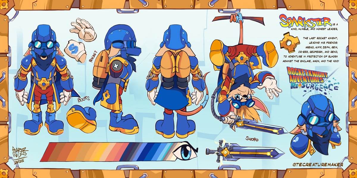 TeCreatureMaker's tweet photo. ⚙ Ref sheet for @KippVulpy https://t.co/s11CVZfmji