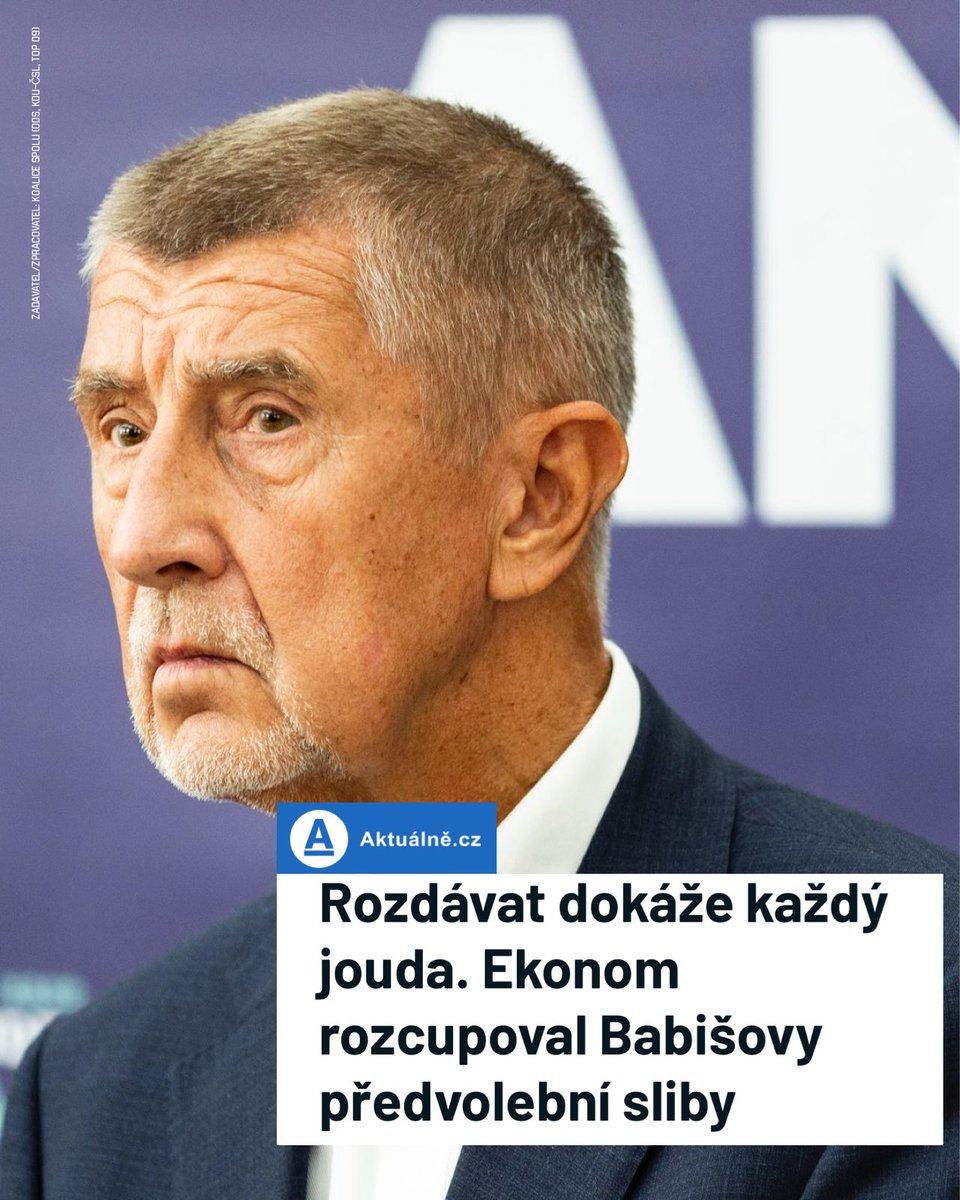 StanislavBlaha's tweet image. Rozdávat zvládne každý jouda. I Andrej Babiš ve svém předvolebním programu. 🤷🏻♂️
Hnutí ANO nastínilo svůj předvolební program. A ekonomové jsou zhrozeni. Právem. V kostce jde o bezhlavé rozhazování, které nepovede k ničemu jinému než zvyšování dluhu nás všech, i našich dětí.…