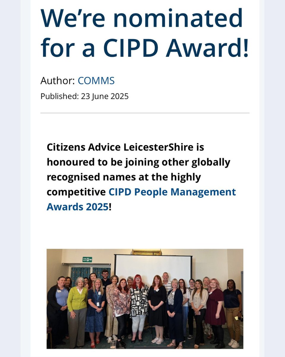 ✨ Unite - Transform - Inspire ✨

Read our blog to find out more about our organisation's journey from crisis to a CIPD nomination ⤵️

bit.ly/4446l4Y
