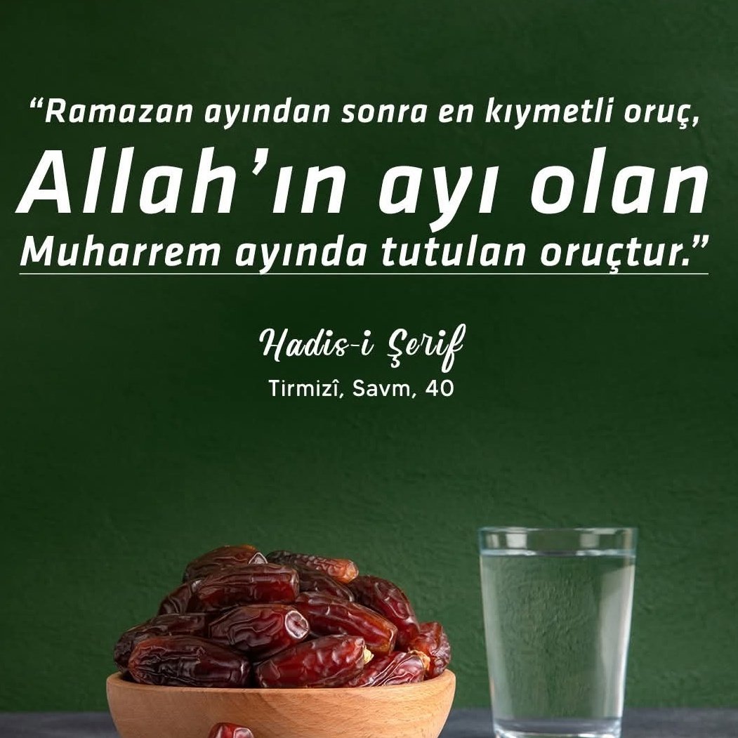 Resûlullah (sas) şöyle buyurmuştur:

❝Ramazan ayından sonra en kıymetli oruç, Allah’ın ayı olan Muharrem ayında tutulan oruçtur.❞

[Tirmizî, Savm, 40]