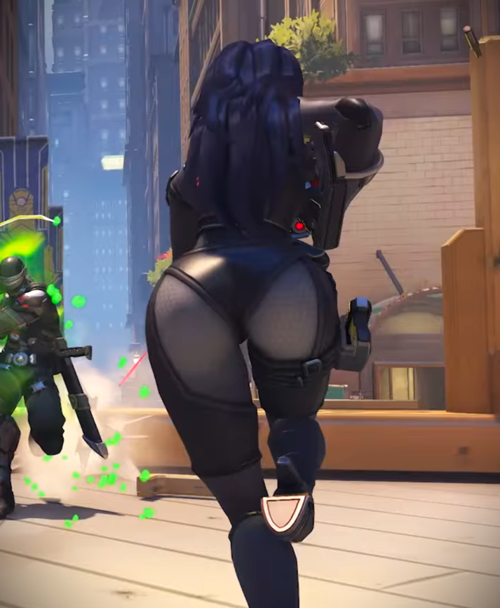 Widowmaker with open hair looks so pretty