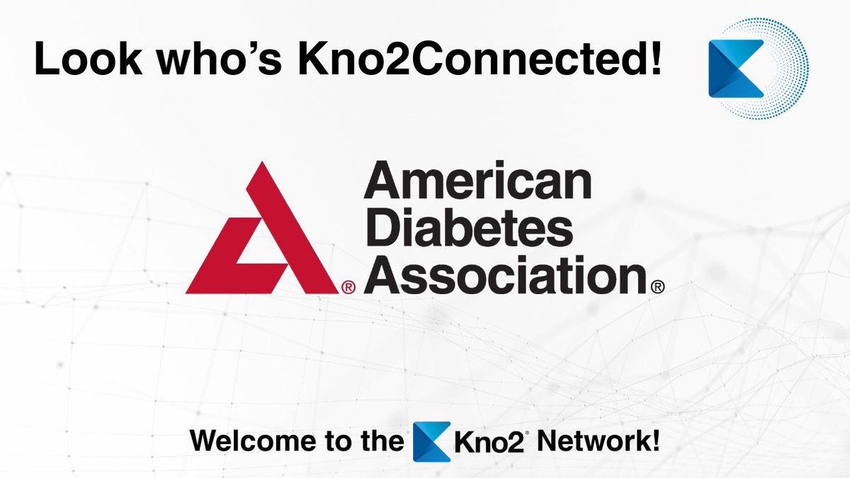 🚨 We’re excited to share that American Diabetes Association is now #Kno2Connected! Through a single API integration, American Diabetes Association® now delivers secure, scalable healthcare communication—unlocking access to national networks, like Kno2's QHIN™!