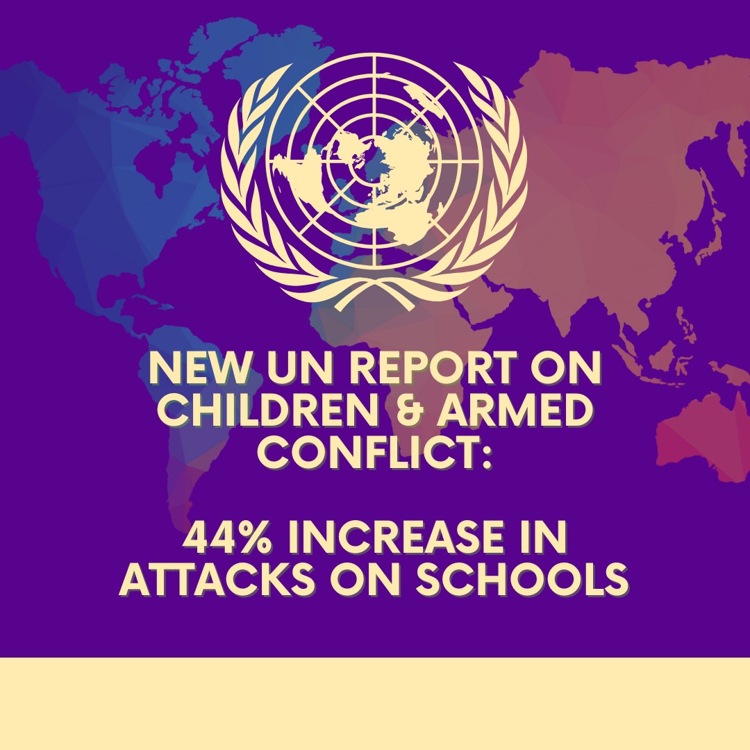 GCE-US (@gce_us) on Twitter photo The impact of armed conflict is undeniable. Last year, the world witnessed a 44% increase in attacks on schools. We must take action.
Read more in a new report by <a href="/childreninwar/">Children and Armed Conflict 📍 #ProveItMatters</a>: bit.ly/3GcSuQs
#ProveItMatters The impact of armed conflict is undeniable. Last year, the world witnessed a 44% increase in attacks on schools. We must take action.
Read more in a new report by <a href="/childreninwar/">Children and Armed Conflict 📍 #ProveItMatters</a>: bit.ly/3GcSuQs
#ProveItMatters