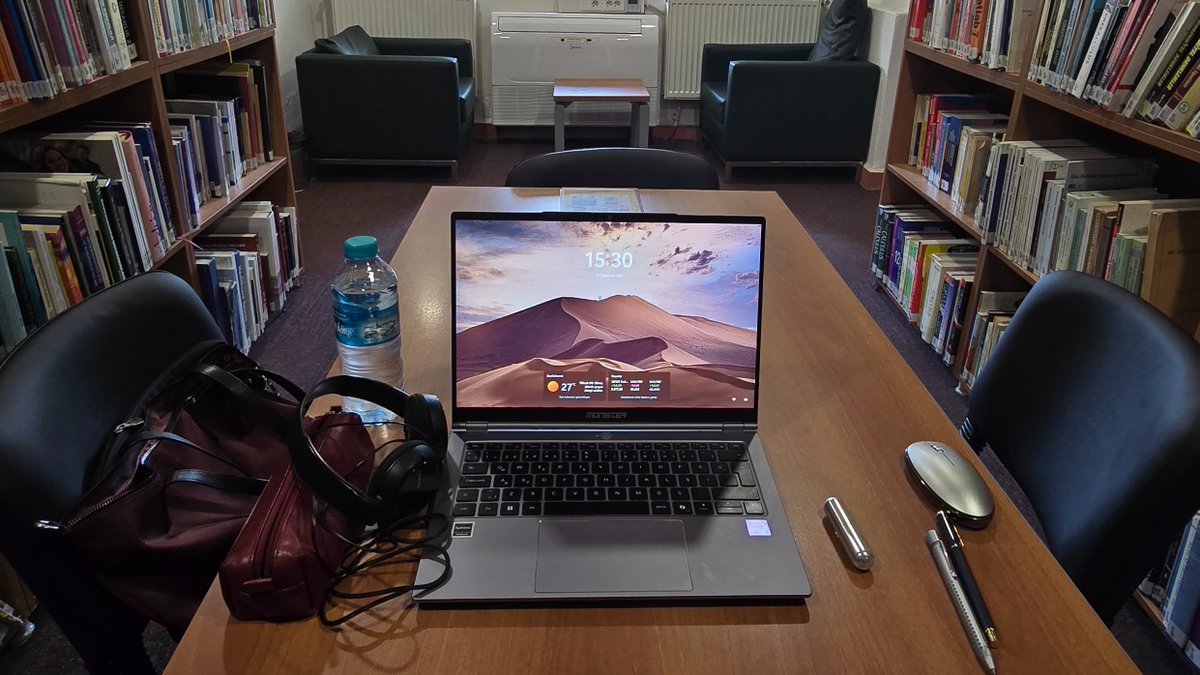 nyvalora's tweet photo. hello people!  

this  is my study place for the day and the song that's been playing in my mind.  #studytwt #studyengineering https://t.co/LsGwMmtezP