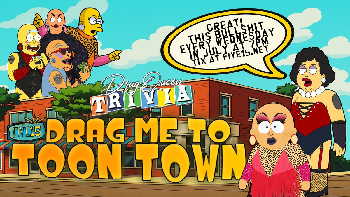 Five15royaloak's tweet image. Cartoon Chaos &amp;amp; $4 Drag Bingo? Your 4th of July Weekend Starts at Five15 - mailchi.mp/five15/cartoon…