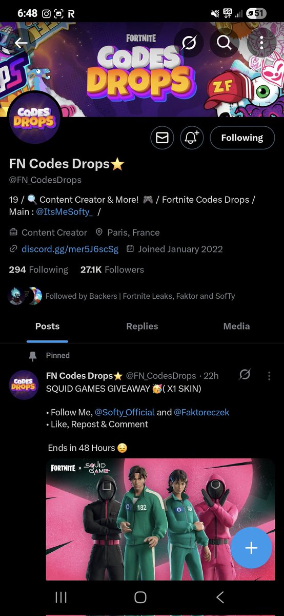 VioletSylphkat's tweet photo. @FN_CodesDrops @Softy_Official @Faktoreczek donee 🦑 https://t.co/ks5zkZaPgE
