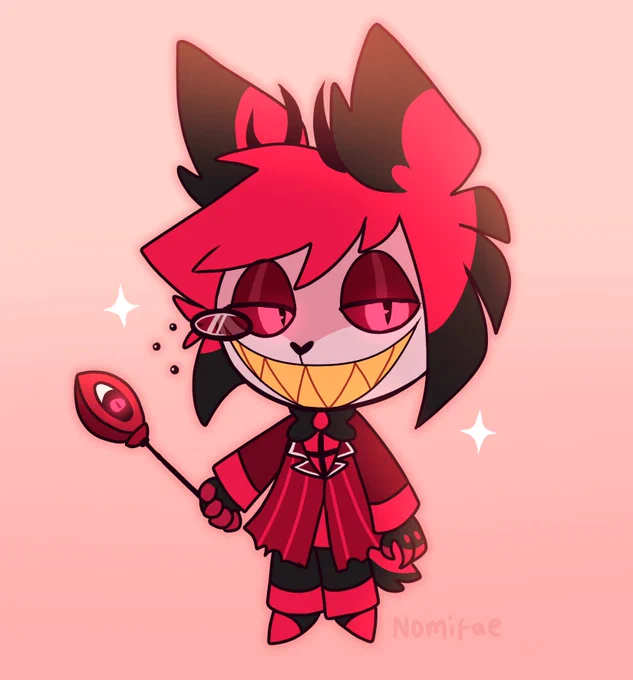 Rewatched some HTF episodes with friends recently #Alastor #HazbinHotelFanart
