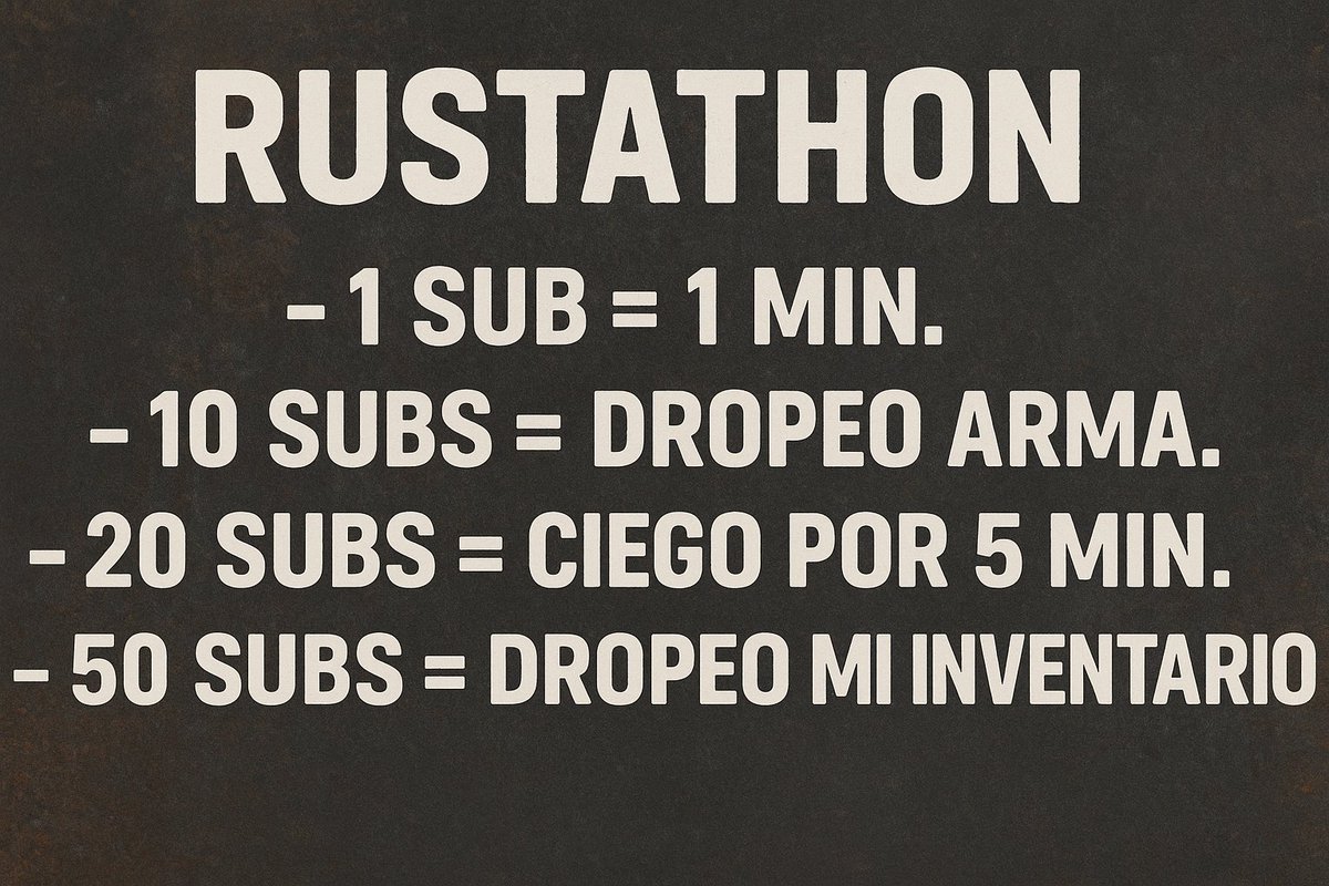 TIESOS! COMENZAMOS BELLUM CONQUEST
Para celebrarlo, como os prometí, os traigo un subathon un poco especial, podréis putearme como se que os gusta.
Aquí os dejo la lista de las putadas
👇👇👇