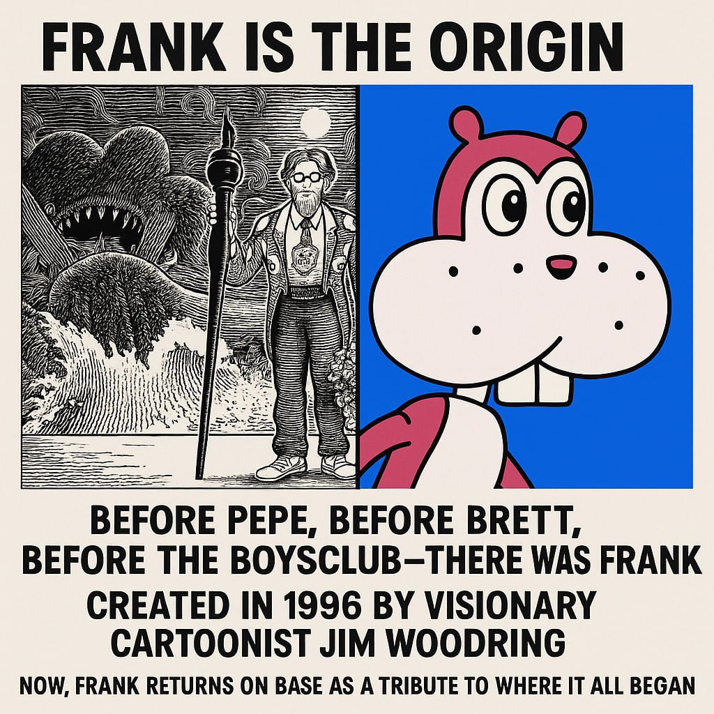 DYK?

$FRANK is the origin

t.me/BasedFrankCTO