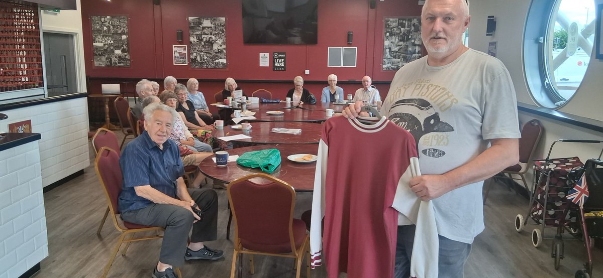 NTFC_CT's tweet photo. Many thanks to Andy Trasler of @CobbsCollect  for visiting the Extra Time group on Monday. 

Your talk was very popular

#shoearmy👞 https://t.co/meoFbO9nxK
