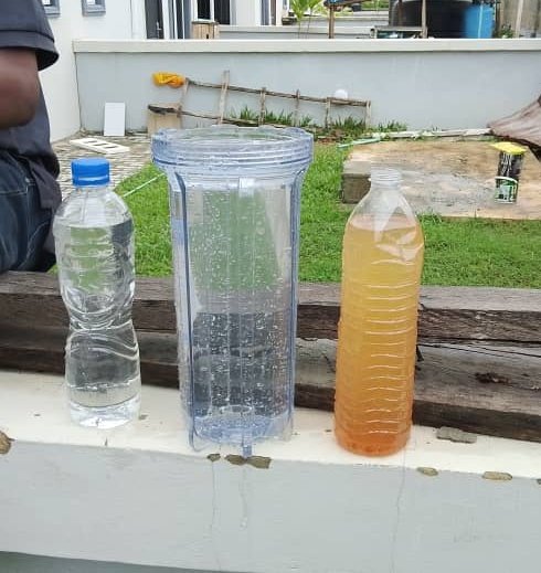 EUbonobong's tweet photo. @enioluwa Water treatment shouldn't be an issue when you have me.  Check the below pic. This was carried out at lekki. https://t.co/IeSdyxKiUv