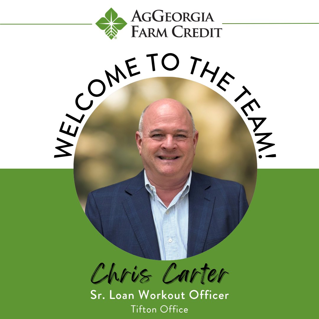 We’re excited to have Chris Carter on board as our new Sr. Loan Workout Officer in Tifton! A Georgia native with an MBA and a BBA in Accounting, Chris brings a wealth of knowledge and leadership experience from roles such as Chief Credit Officer and Commercial Lending Officer.