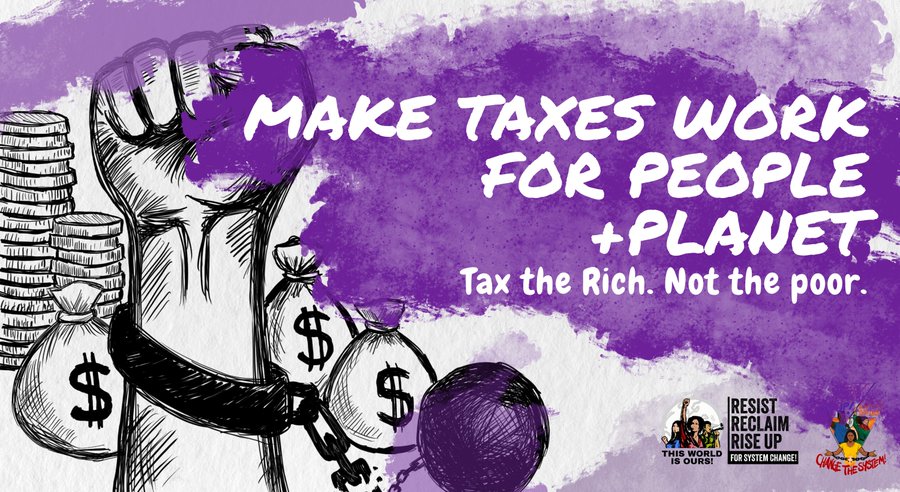 The world is drowning in inequality, and the rich are floating to the top. 

🔧 Tax is our tool to deliver better education, healthcare, and climate justice.

🇺🇳 It’s time for a #UNTaxConvention to #TaxTheRich and #EndCorporateGreed! 

#FfD4People #FfD4