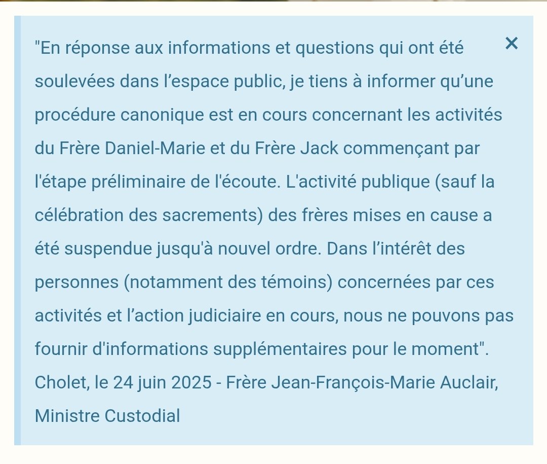 ntrouiller's tweet photo. 🚨 #ofmconv Sur le site de la custodie France-Belgique, à laquelle appartiennent les deux frères incriminés, on peut lire désormais ceci (commentaire tweet suivant) : https://t.co/RJcKg4TKgf