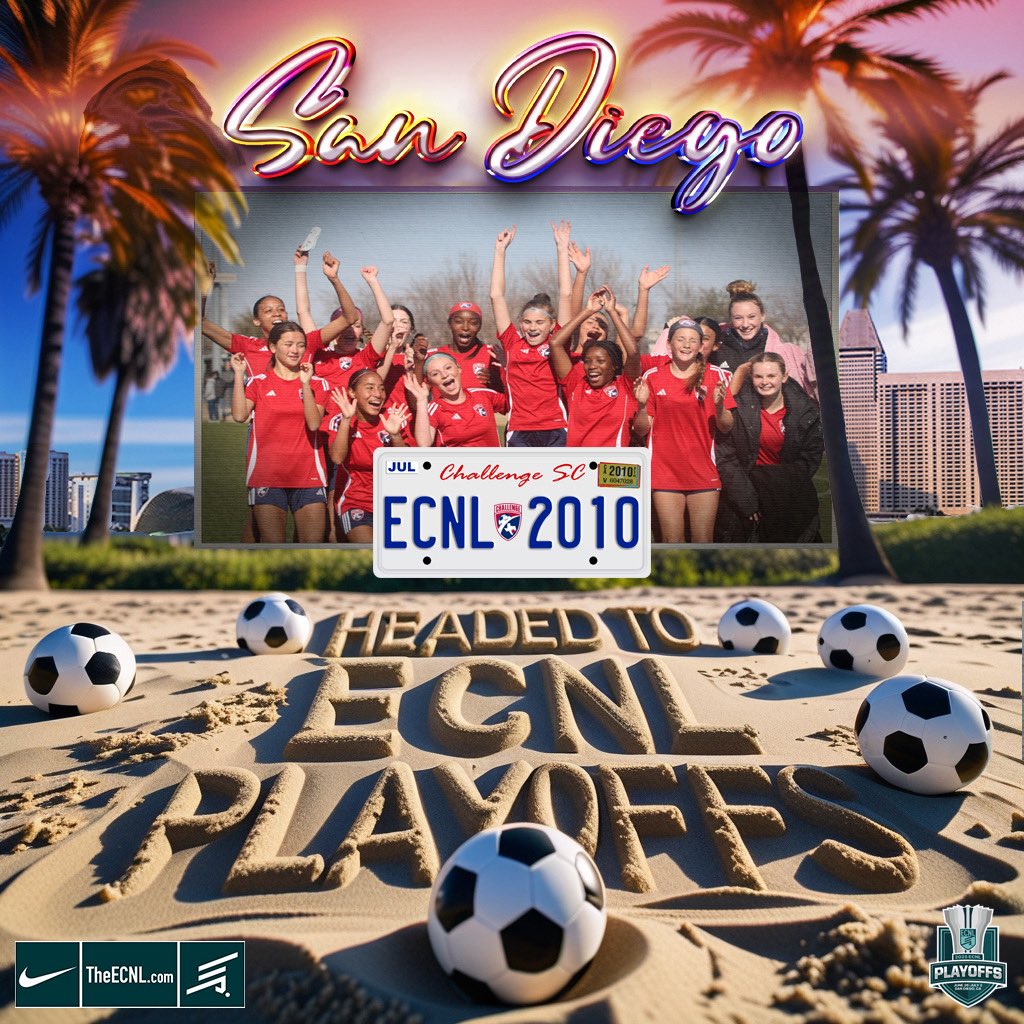 Good luck to Challenge 2010 ECNL in the #ecnlplayoffs! You got this, ladies! #challengefamily