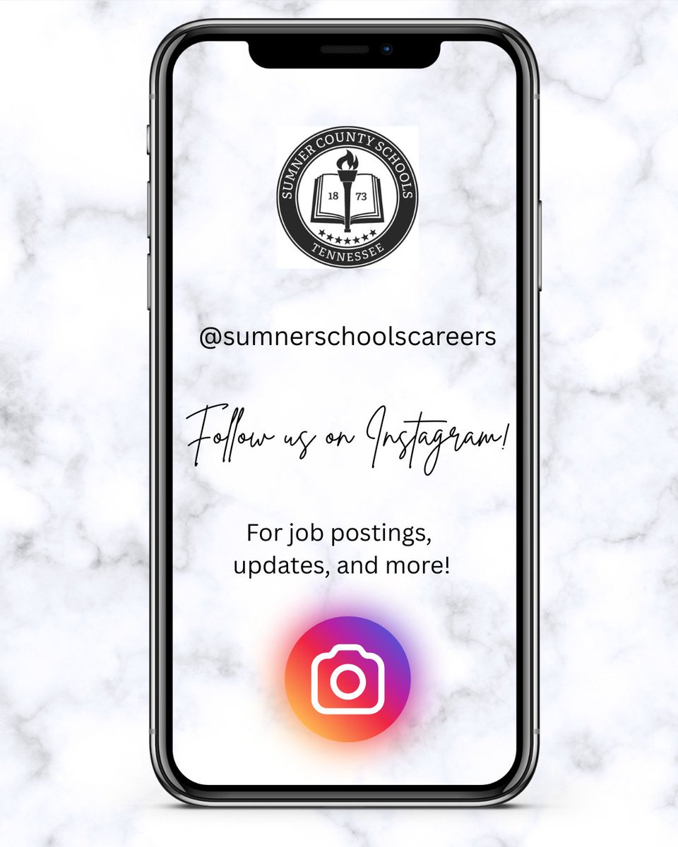 CareersSCS's tweet image. 🚨 We’re on Instagram! 🚨
Follow @sumnerschoolscareers for job openings, hiring updates, and a behind-the-scenes look at why Sumner County Schools is a great place to work! 👩🏫📲📚
#NowHiring #SumnerCountySchools #EducationJobs #JoinOurTeam