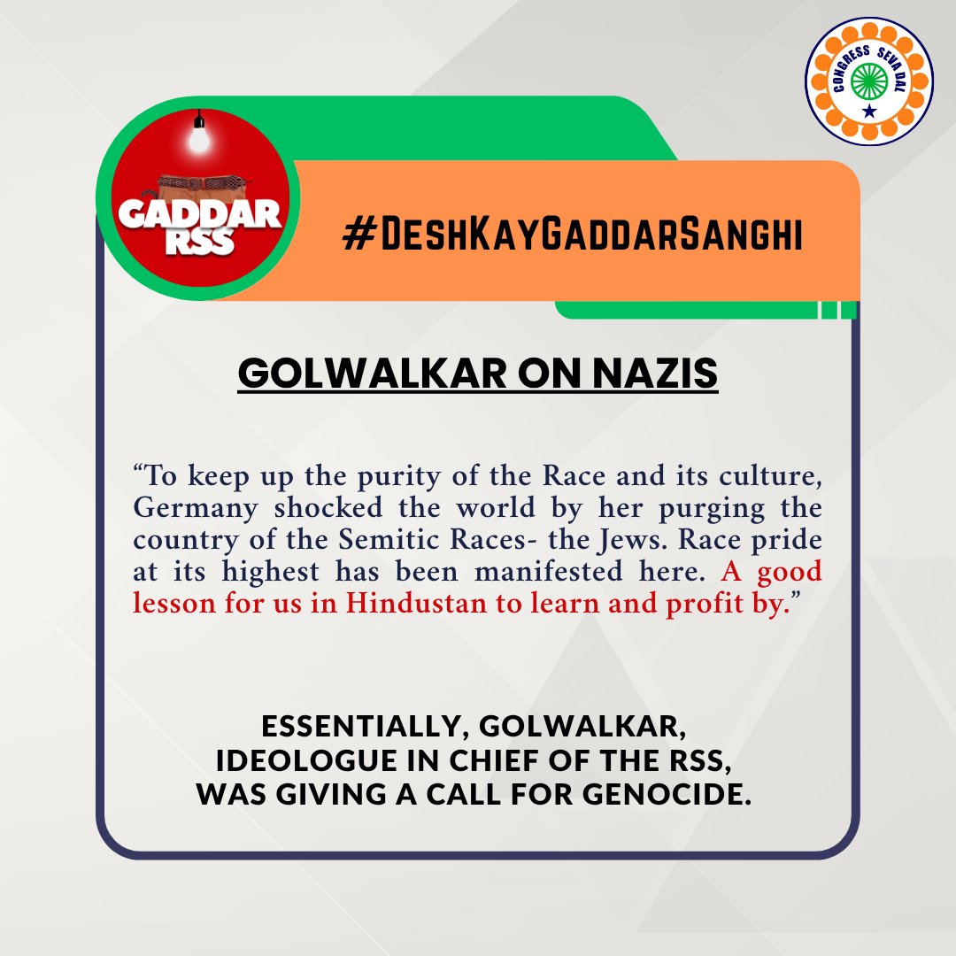 गद्दार वही जो लोकतंत्र को गिरवी रख दे संघी की सत्ता के लिए।

#DeshKayGaddarSanghi