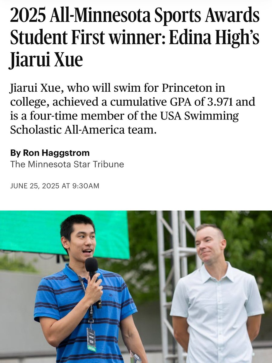 Congratulations Jiarui! startribune.com/jiarui-xue-202…