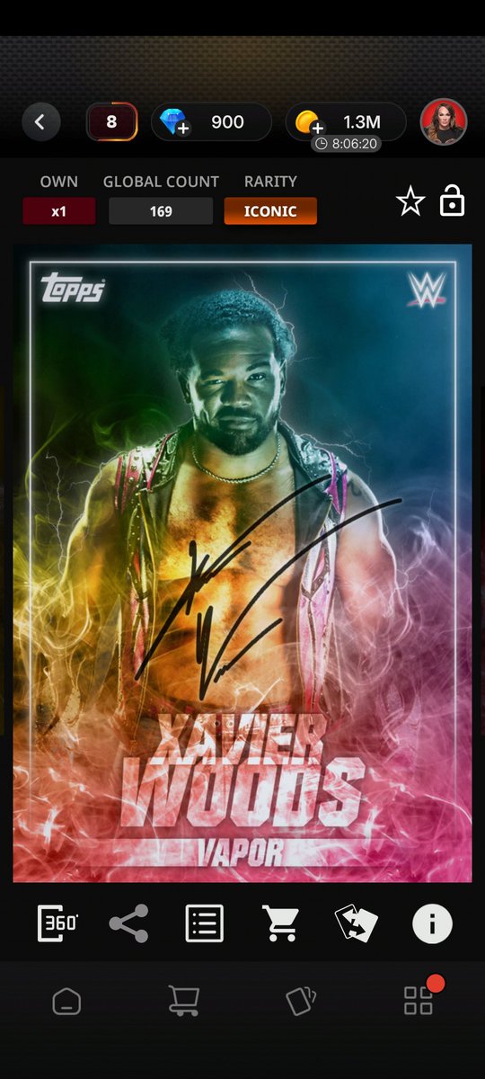RogueSugahPunk's tweet image. Pulled Iconic Rainbow @AustinCreedWins Signature CC 169 #ToppsSlam