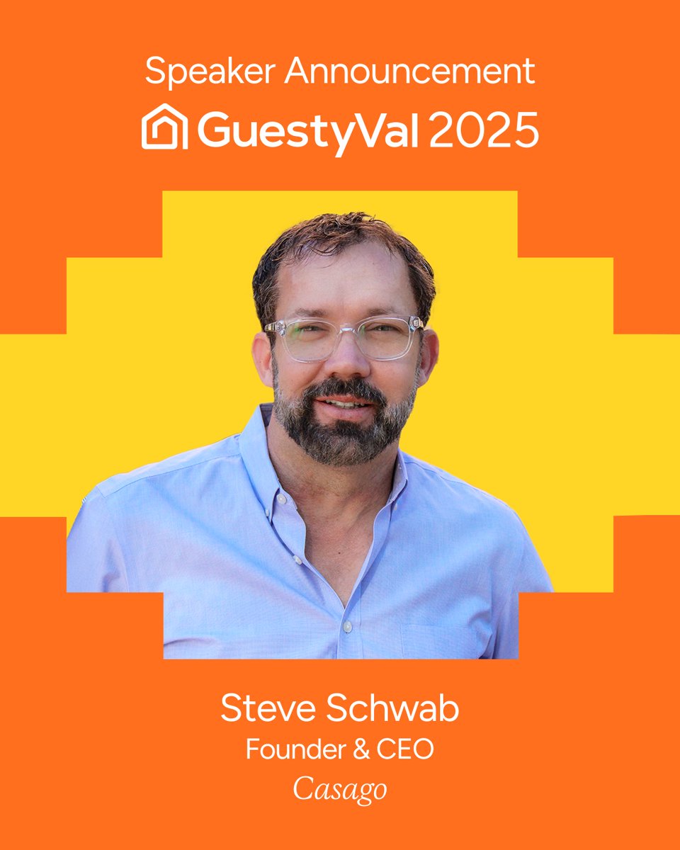 What happened to the fish that ate the whale?
Go behind the curtain and hear first-hand the lessons, pivotal moments, and mindset behind one of the STR industry’s most compelling growth stories with Casago founder Steve Schwab.

🎟 Get your ticket: guestyval.com/?utm_source=or…