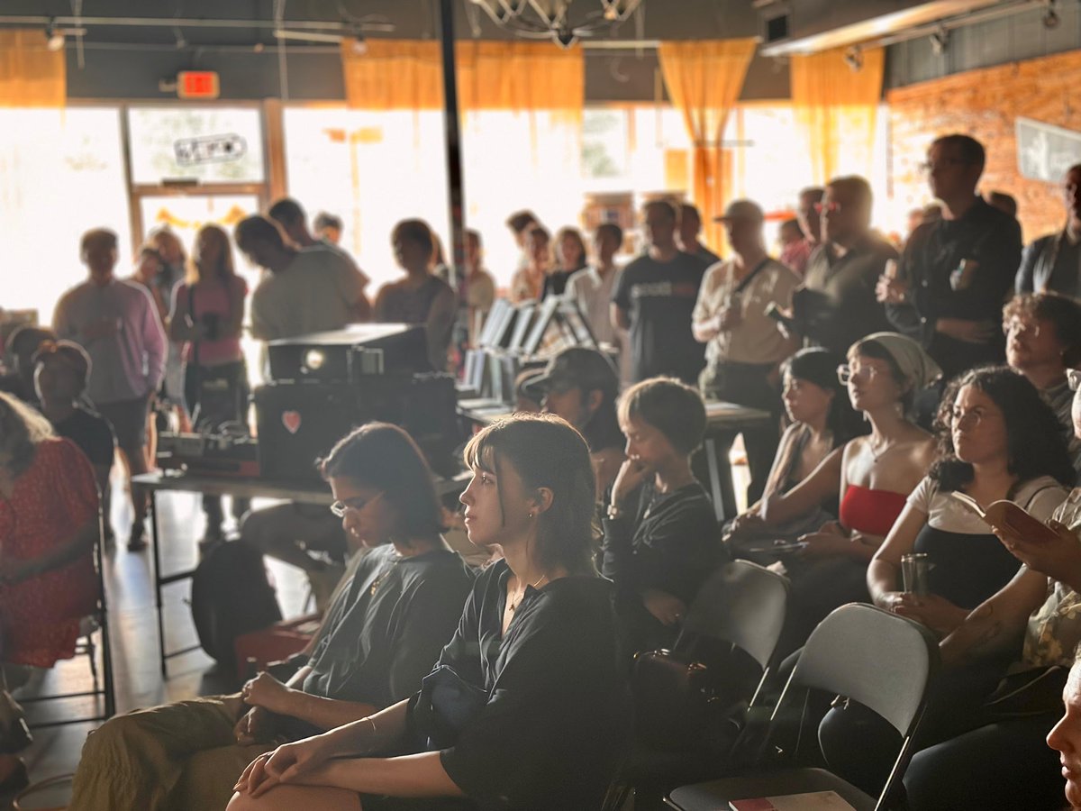 sold out all the bookstore copies last night in austin.

am really just moved by how the arts community showed up for this. i know i can be prickly/offputting both online and in person so i don't take it for granted for a second... if you've supported my work, thank you 💛