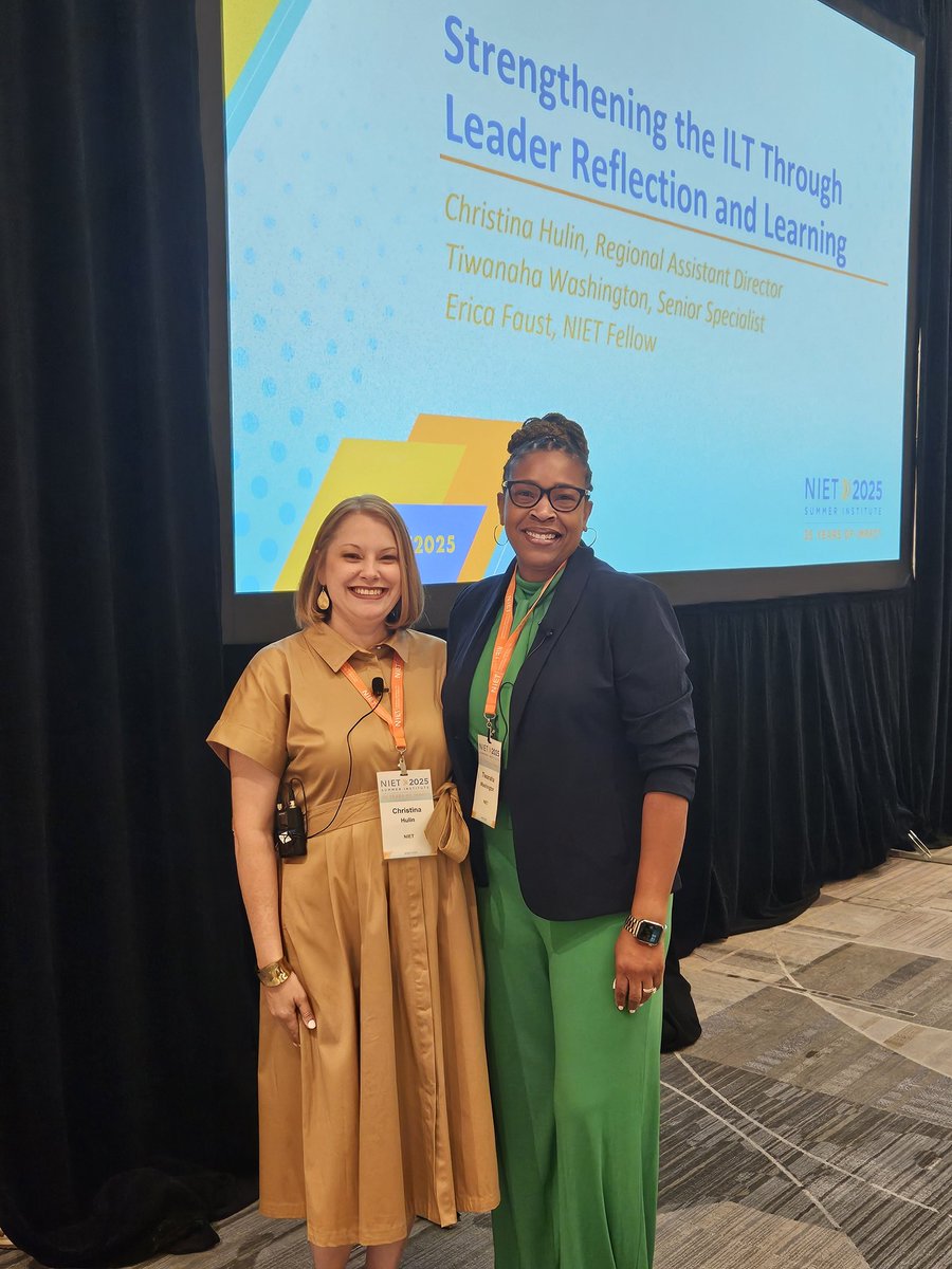 TDHam08 (@theresahamiton) on Twitter photo .<a href="/NIETteach/">National Institute for Excellence in Teaching</a> South-Central Team is ready to continue building educator excellence at #NSI2025.
<a href="/ChristinaHulin/">Christina Hulin</a> & <a href="/tiwanaha1/">Tiwanaha</a> are helping us to explain how leadership effectiveness while promoting ongoing learning.
#TheNIETway .<a href="/NIETteach/">National Institute for Excellence in Teaching</a> South-Central Team is ready to continue building educator excellence at #NSI2025.
<a href="/ChristinaHulin/">Christina Hulin</a> & <a href="/tiwanaha1/">Tiwanaha</a> are helping us to explain how leadership effectiveness while promoting ongoing learning.
#TheNIETway