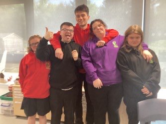 Flashback to when our S6 leavers got their hoodies. They were delighted and it's been great to see them wearing them! #community #confidentindividuals
