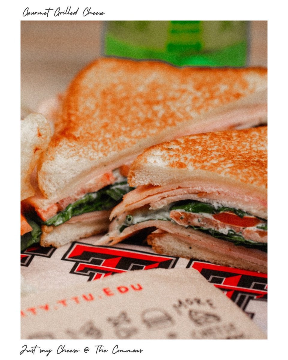 EatAtTexasTech's tweet image. Bread. Butter. Magic.
Grilled cheese from The Commons hits different.
#ttu29 #ttueats