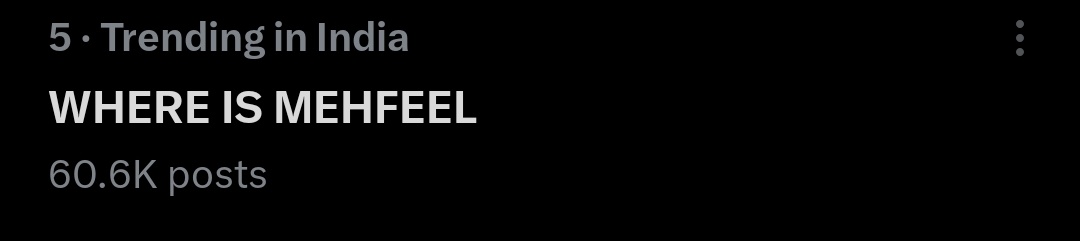 mitramandal on top!!

WHERE IS MEHFEEL crossed 60k

#ITZMEHFEELSZN 
#MEHFEELSZN 
#MCStan