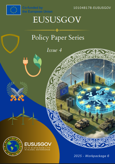 JMCoE 101048178-EUSUSGOV bünyesinde hazırlanan Marmara Üniversitesi'nden Doç. Dr. Hakan Mehmetçik'in "EU and Sustainable Defence: Quo Vadis?" konulu politika belgesine bu linkten ulaşabilirsiniz! <a href="/emelparlar2/">Emel Parlar Dal</a> 
eususgov.com/en/policy-pape…
