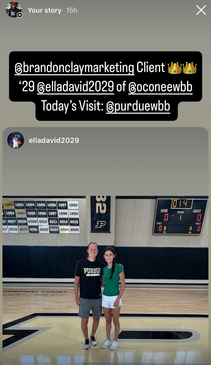 Southeast All Stars (@southeastastars) on Twitter photo Brandon Clay Brand Marketing x Southeast All Stars | Powered By @brandonclaypsb & <a href="/3SSBGCircuit/">3Stripes Select Basketball Girls Circuit</a> ❤️🖤🤍 | #BClayMarketing
YOU CAN GO ANYWHERE FROM HERE!
‘29 G Ella David of Oconee (GA) was on campus at Purdue yesterday.
SAS IG: instagram.com/southeastallst… Brandon Clay Brand Marketing x Southeast All Stars | Powered By @brandonclaypsb & <a href="/3SSBGCircuit/">3Stripes Select Basketball Girls Circuit</a> ❤️🖤🤍 | #BClayMarketing
YOU CAN GO ANYWHERE FROM HERE!
‘29 G Ella David of Oconee (GA) was on campus at Purdue yesterday.
SAS IG: instagram.com/southeastallst…