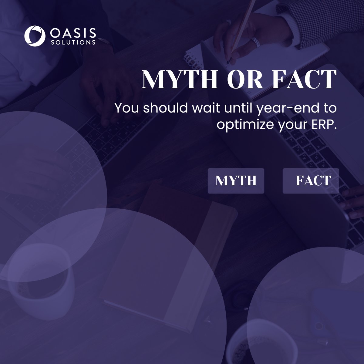 The truth? Mid-year is the perfect time to evaluate your ERP strategy. Optimizing now can save you from year-end chaos. 

Make Q3 smoother with Oasis.