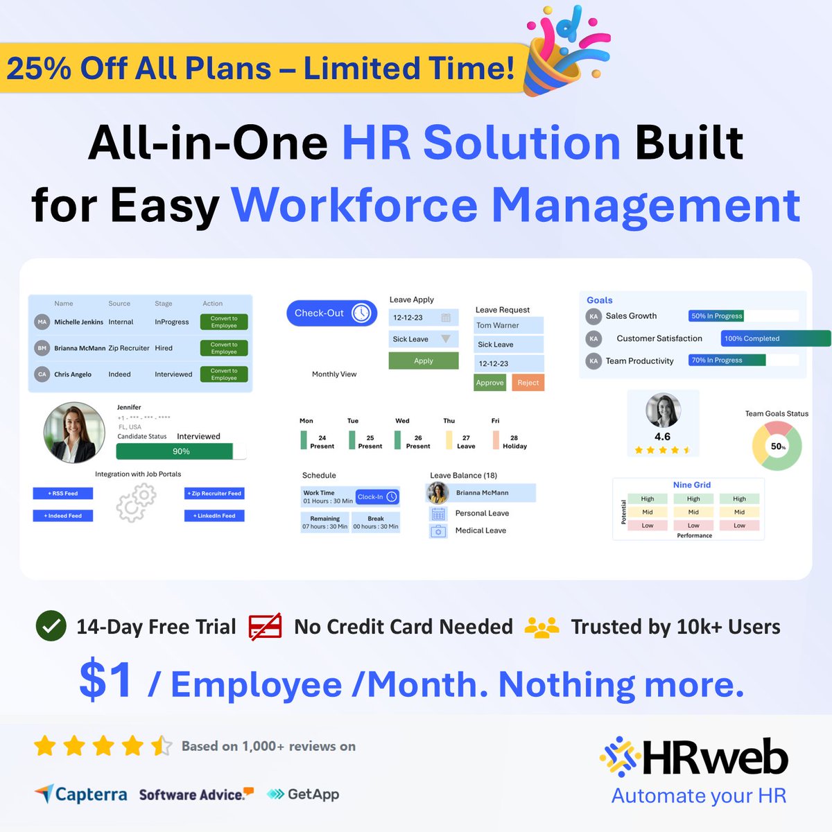hrwebsoftware's tweet image. 🚀 Say goodbye to spreadsheets — HRweb makes managing employees effortless.

Visit - hrwebsoftware.com

#HRMadeEasy #HRAutomation #WorkforceSolutions #SaaS #FutureOfWork

#HRSoftware #DigitalHR #EmployeeManagement #TechForBusiness #HRInnovation