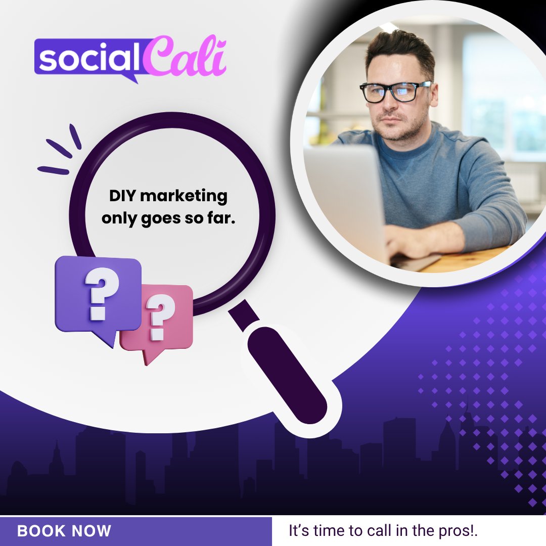 socialcali_'s tweet image. DIY marketing only goes so far. 

It’s time to call in the pros.

#MarketingAgencyCity #DigitalPros #MarketingConsultation