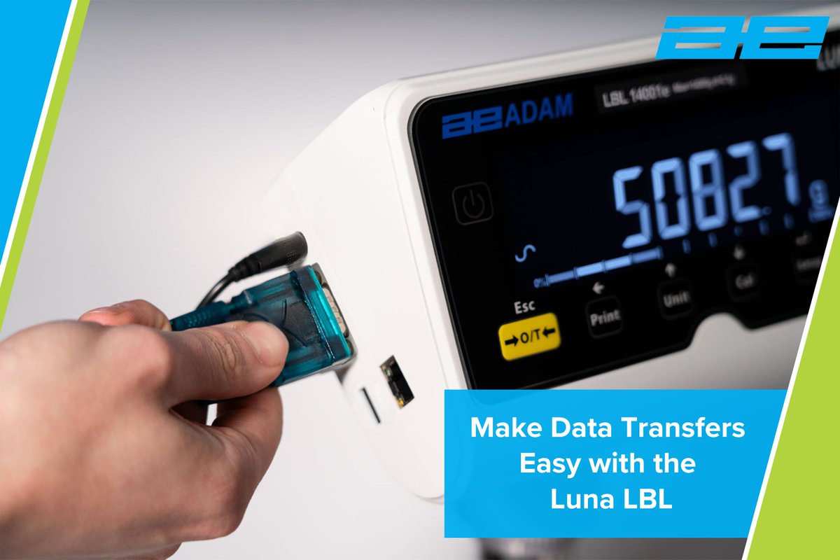 Luna LBL makes data transfers easy, with RS‑232, USB and Ethernet to send results straight to your PC, printer or lab network. Ideal for streamlined GLP/GMP compliance! zurl.co/dsVeU #scales #balances #luna #laboratory