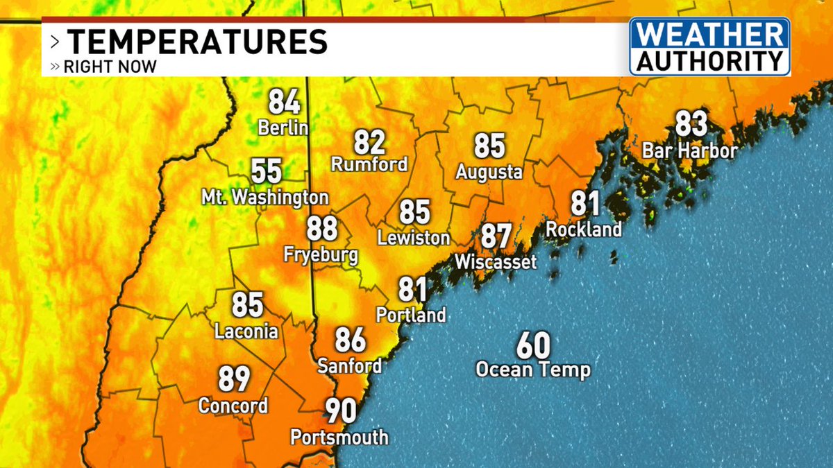 Here is a look at your local temperatures! #mewx