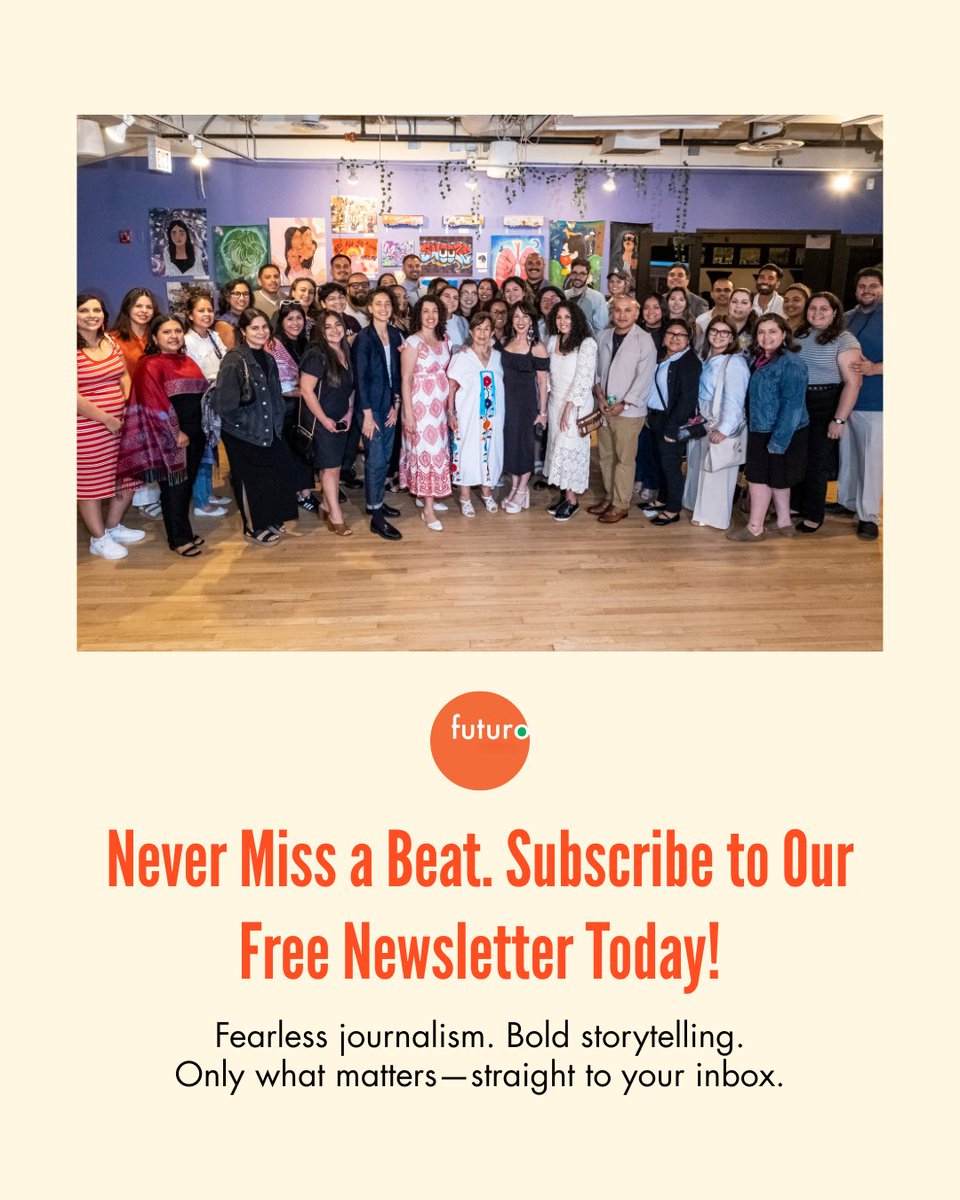futuromedia's tweet image. Don’t miss out on our free newsletter to get the latest Futuro Media updates! ✉️
Stay connected to the news, podcasts, and reporting. Listen to the revealing, in depth stories about what’s in the hearts and minds of our communities.
Sign up today ➡️ bit.ly/futuronewslett…