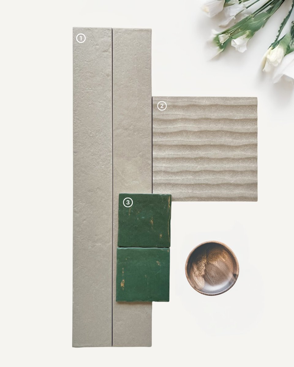 Featured tiles:
1 - Calcecreta | 3"x 24" Long Argilla
2 - Terracreta | 8"x 8" Rilievo Argilla
3 - Riad | 4"x 4" Green
#TileDesign #TileInspo #TileGoals #PorcelainTile #InteriorTiles #InteriorDesign #InteriorInspo #ModernInteriors #HomeGoals #InteriorStyling #EarthTones #Nature
