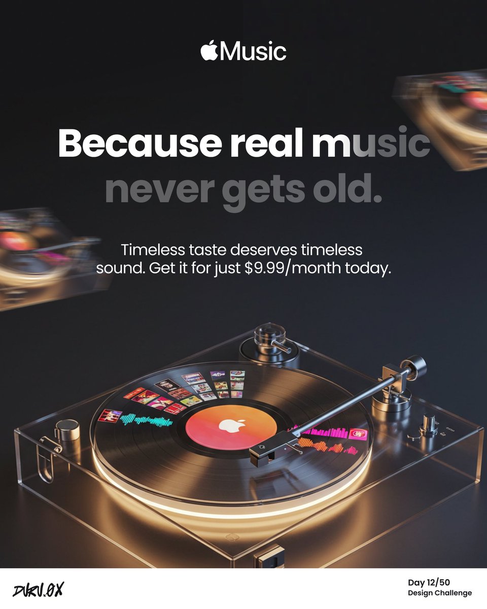 Day 12: Creative ad for <a href="/AppleMusic/">Apple Music</a>