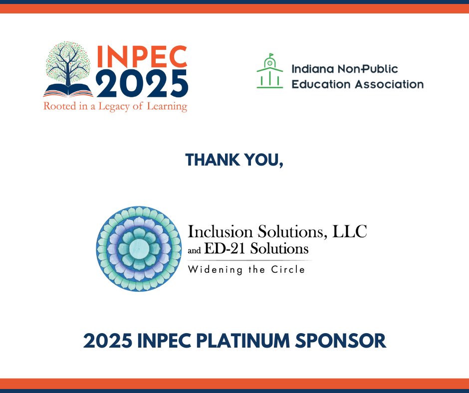 Indiana Non-Public Education Association (@inpea_voice) on Twitter photo Thank you, <a href="/Inclusion4kids/">Inclusion Solutions LLC</a> for sponsoring #INPEC2025! Inclusion Solutions equips schools with skills and knowledge to educate all learners and address the pillars of Tier 1 instruction. Learn more at inclusionsolutions4kids.com and visit their exhibit table during the conference. Thank you, <a href="/Inclusion4kids/">Inclusion Solutions LLC</a> for sponsoring #INPEC2025! Inclusion Solutions equips schools with skills and knowledge to educate all learners and address the pillars of Tier 1 instruction. Learn more at inclusionsolutions4kids.com and visit their exhibit table during the conference.