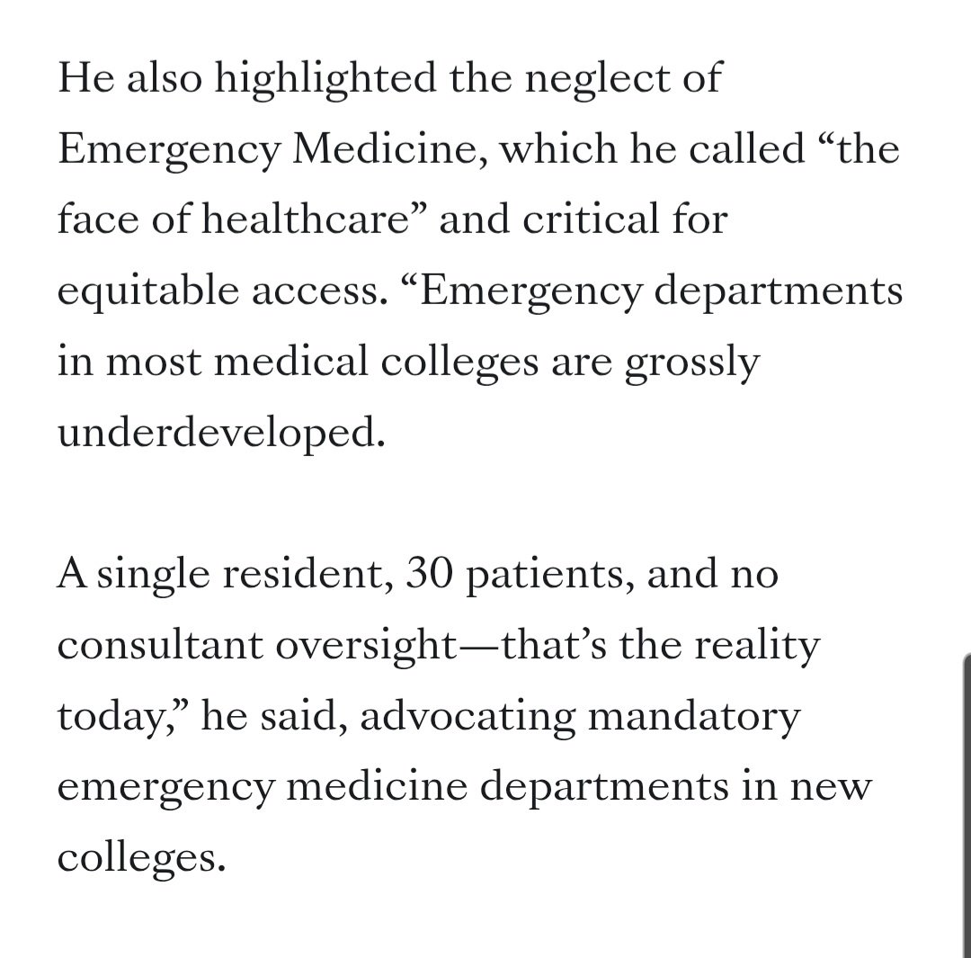 Tamorishprof's tweet photo. @ETHealthWorld Neglect of Emergency Medicine will cost lives. @NITIAayog https://t.co/uhOo4ID9ez