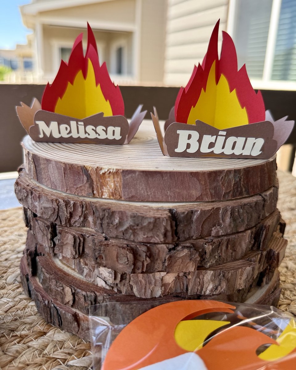 CardstockWH's tweet photo. Ready for some summer camp fun? Here's a little preview of a new party theme from @diy_melissa! Stop by tomorrow to see the full set-up, along with tutorial and Cricut files! #staytuned https://t.co/8Q6rOezGPB
