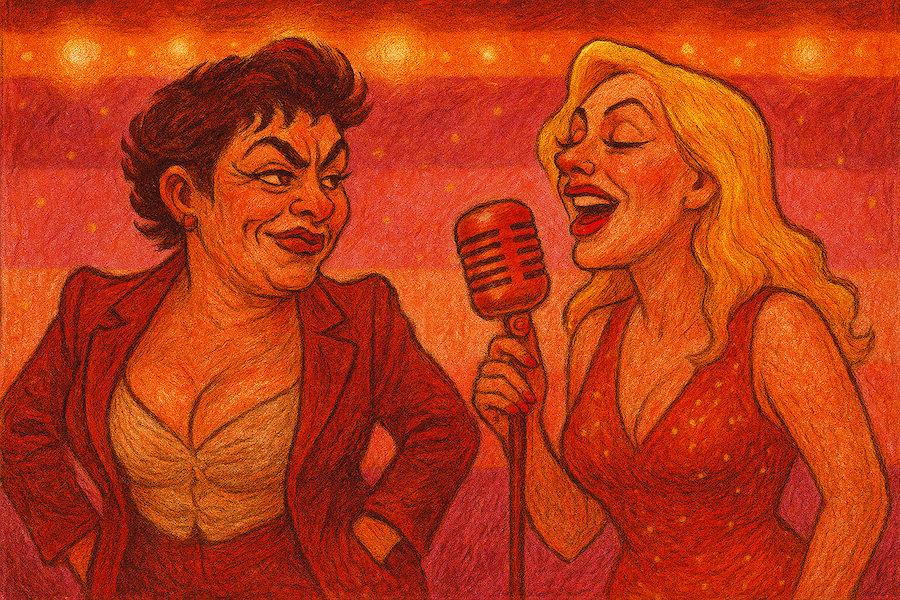 TierraAdentro's tweet photo. 👩❤️💋👩"Porque soy #machorra con todas las incoherencias que salen de mí, fuerte el sexo débil"🎙️ Imaginemos esta historia musical con @csantosguevara, un divertido relato que está lejos de los escenarios de Broadway, pero cerca del corazón de las #lesbianas. https://t.co/E5aAv7S7BQ https://t.co/ZLQyOkkcD5