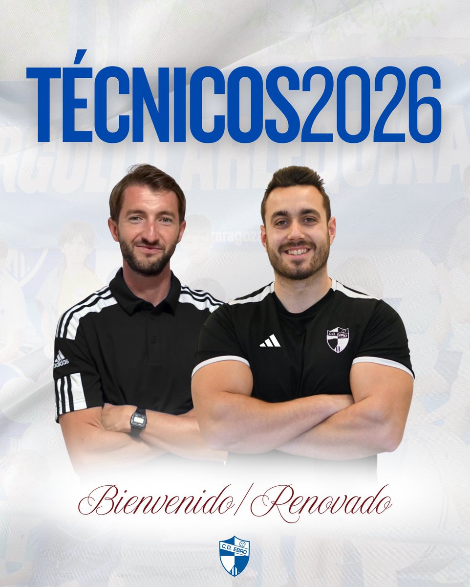 🧑‍💼𝑭𝑰𝑪𝑯𝑨𝑱𝑬 𝒀 𝑹𝑬𝑵𝑶𝑽𝑨𝑪𝑰𝑶𝑵

👉🏻Eloy continuará con nosotros una temporada más, y será su cuarta temporada siendo miembro esencial del equipo que lidera Genovés. 

👉🏻Kevin Lacruz regresa a La Almozara y formará parte del cuerpo técnico como segundo entrenador.