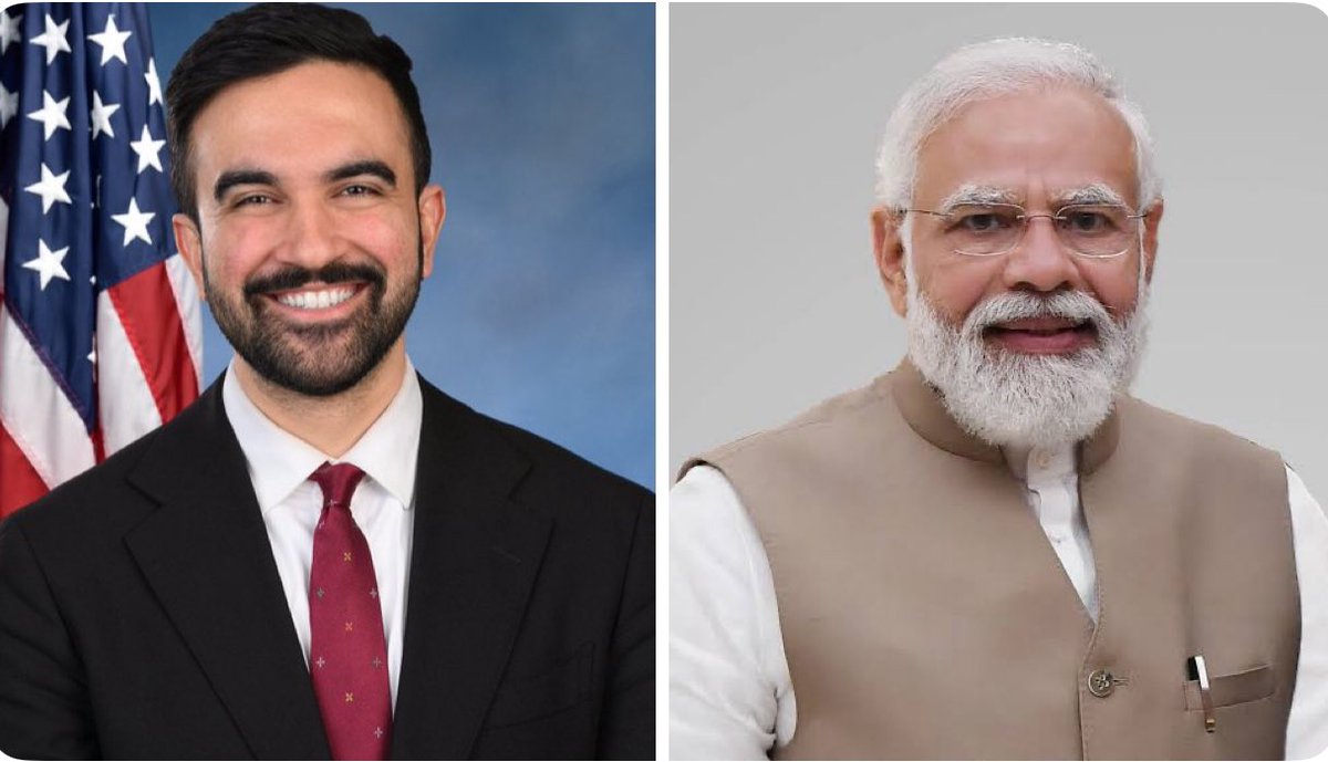 Sulaiman Ahmed (@shaykhsulaiman) on Twitter photo JUST IN: Zohran Madani allegedly called India PM Modi as "Butcher of Gujarat".
When asked if he would meet Modi if Modi is in New York, Zohran said that he would never meet Modi.
Source: <a href="/SouthAsiaIndex/">South Asia Index</a> JUST IN: Zohran Madani allegedly called India PM Modi as "Butcher of Gujarat".
When asked if he would meet Modi if Modi is in New York, Zohran said that he would never meet Modi.
Source: <a href="/SouthAsiaIndex/">South Asia Index</a>
