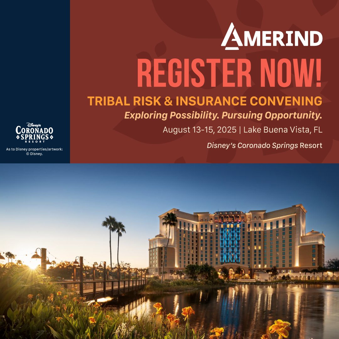 Early Bird Registration Ends on June 30!
Be part of the AMERIND Tribal Risk &amp; Insurance Convening—where vision meets action.
This year’s theme, Exploring Possibility – Pursuing Opportunity, focuses on empowering Tribal communities.
🎯 Register today! na.eventscloud.com/ereg/index.php…