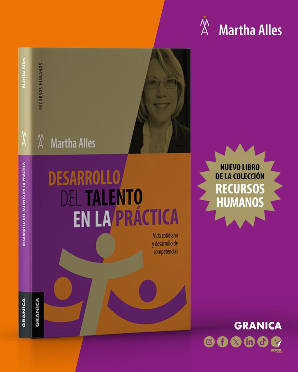 Ediciones Granica (@granicaeditor) on Twitter photo 📚 “Desarrollo del talento en la práctica”, de Martha Alles, está disponible en librerías de todo el país 🇦🇷
▫️Esta obra es una nueva entrega de la serie “En la práctica”.
#recursoshumanos #desarrollodeltalentoenlapractica #marthaalles #edicionesgranica 📚 “Desarrollo del talento en la práctica”, de Martha Alles, está disponible en librerías de todo el país 🇦🇷
▫️Esta obra es una nueva entrega de la serie “En la práctica”.
#recursoshumanos #desarrollodeltalentoenlapractica #marthaalles #edicionesgranica
